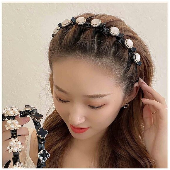Accessories - Vintage Pearl Headband Hairbands Pearl Bridal Hair Hoop White Faux Pearl Hair Ba